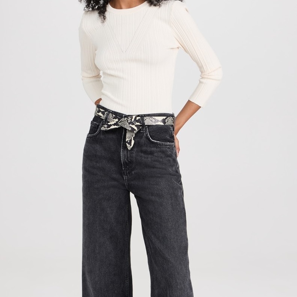 Isabel Marant Lecce Python Print Leather Belt Siz… - image 2